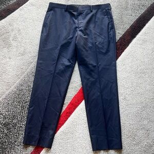 J.Crew Navy Wool Ludlow Slim Fit Loro Piana Cloth Pants